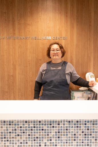 受付のスタッフ