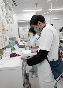 処置室での仕事風景